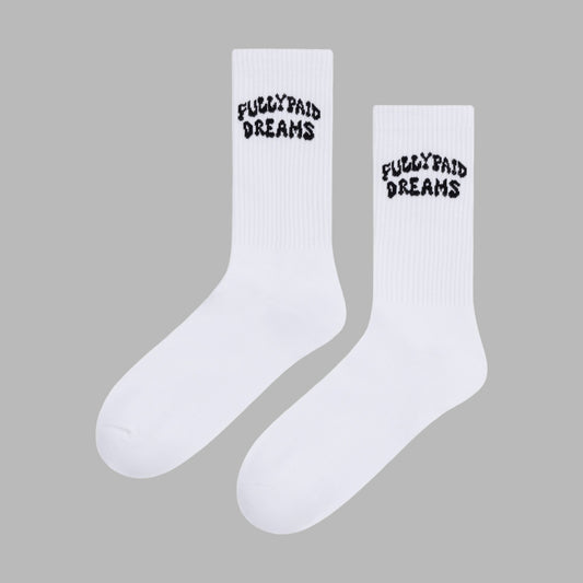 DREAMS SOCKS | WHITE / BLACK