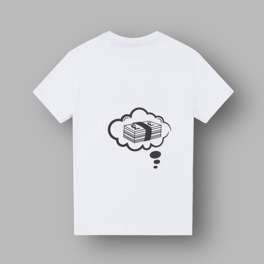 DREAMS OVERSIZED T-SHIRT | WHITE / BLACK