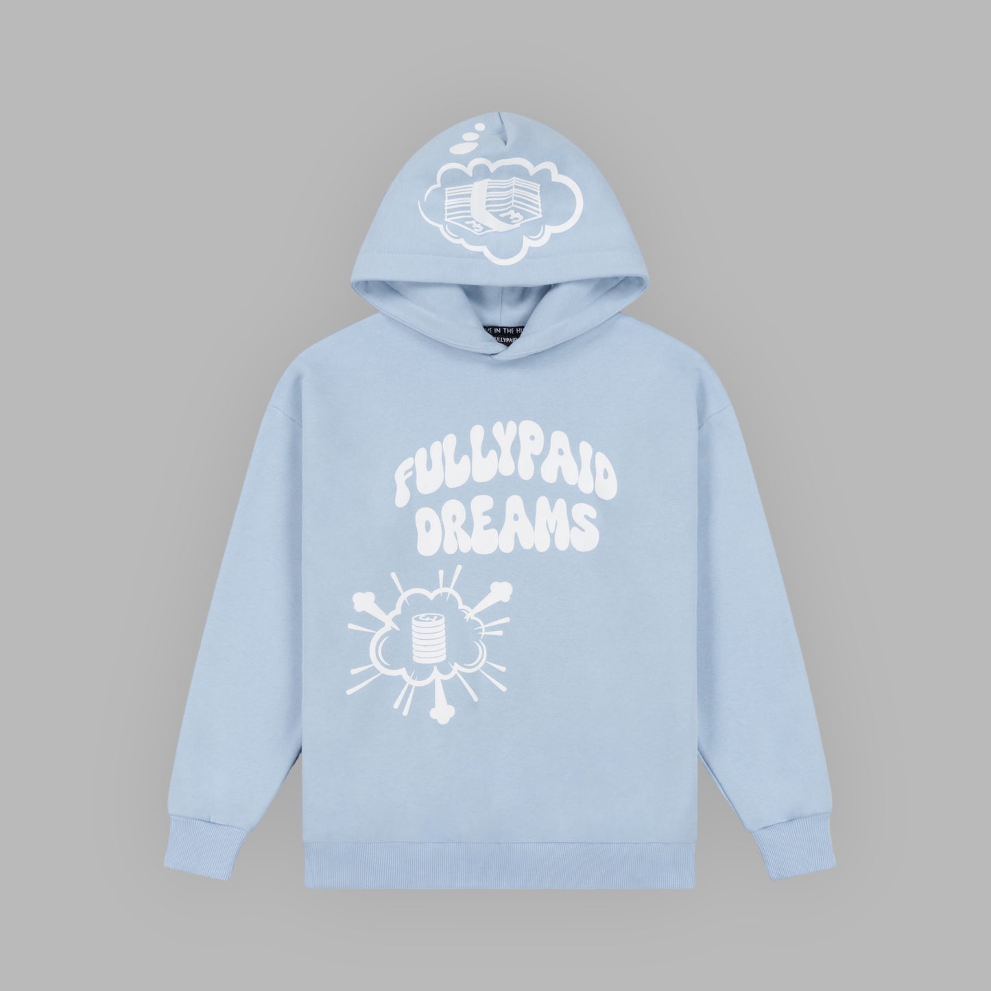 DREAMS HOODIE | SKY BLUE / WHITE